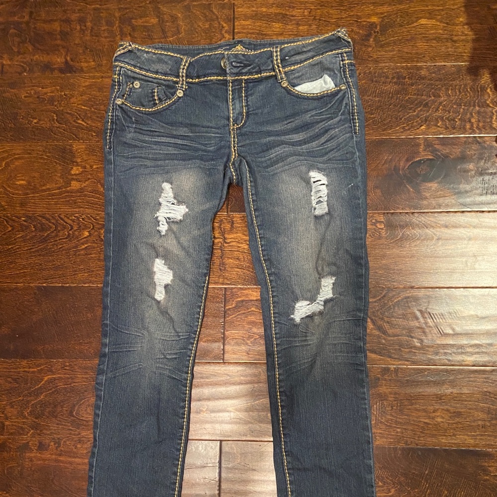 Straight leg jeans